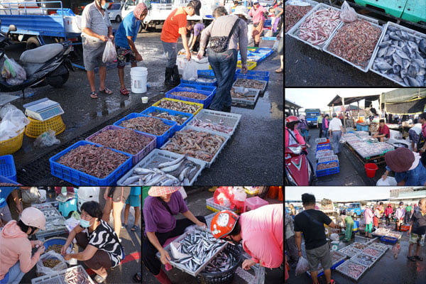 澎湖魚市場│早上6點過後很多海鮮都會沒了，價格便宜人潮多