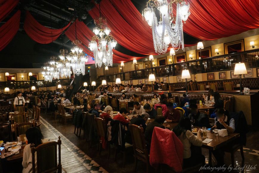 金色三麥美麗華店，台北公司聚餐推薦，歐式歌劇院風超華麗